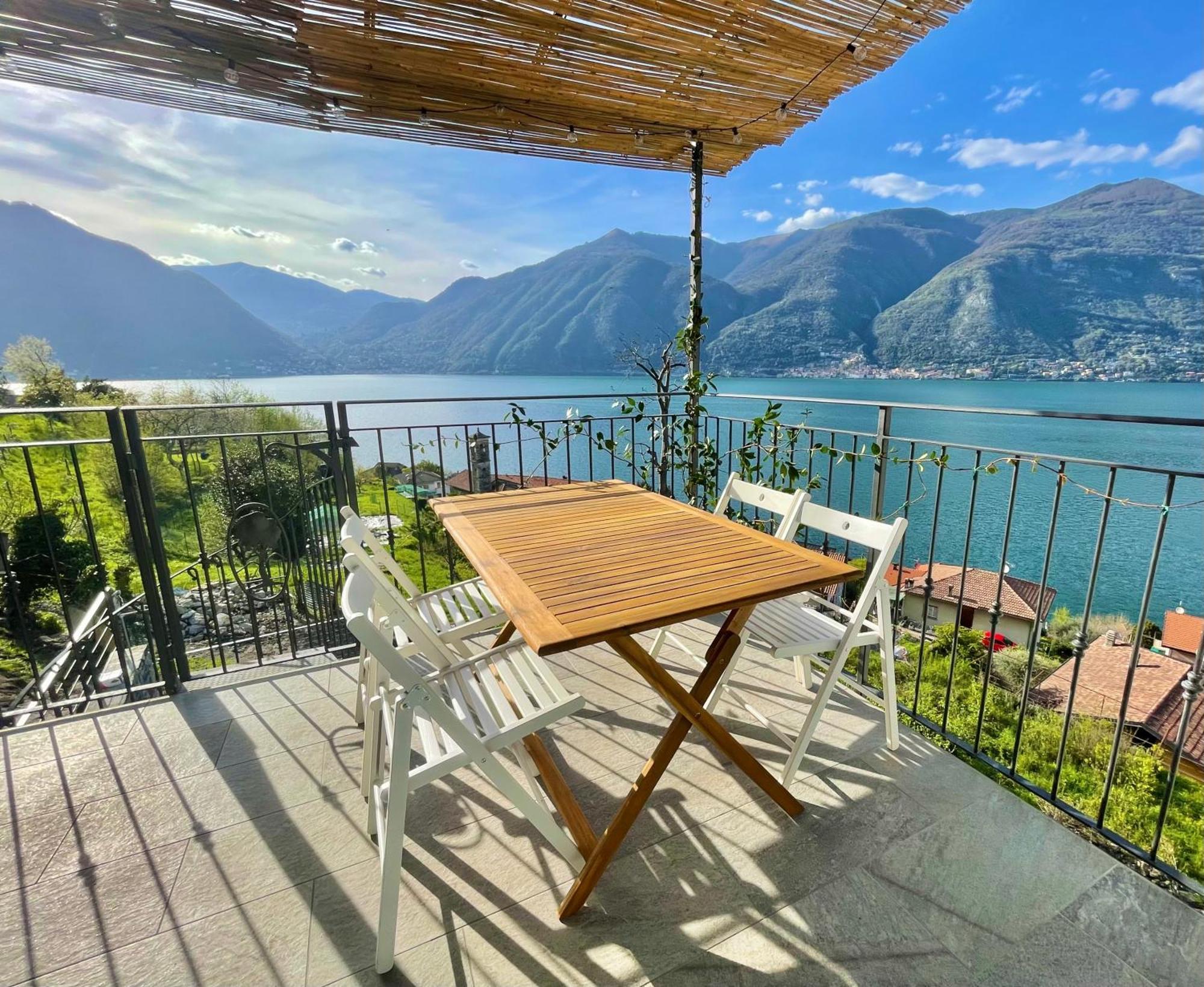 לצנו Il Noce Lake View Apartment מראה חיצוני תמונה